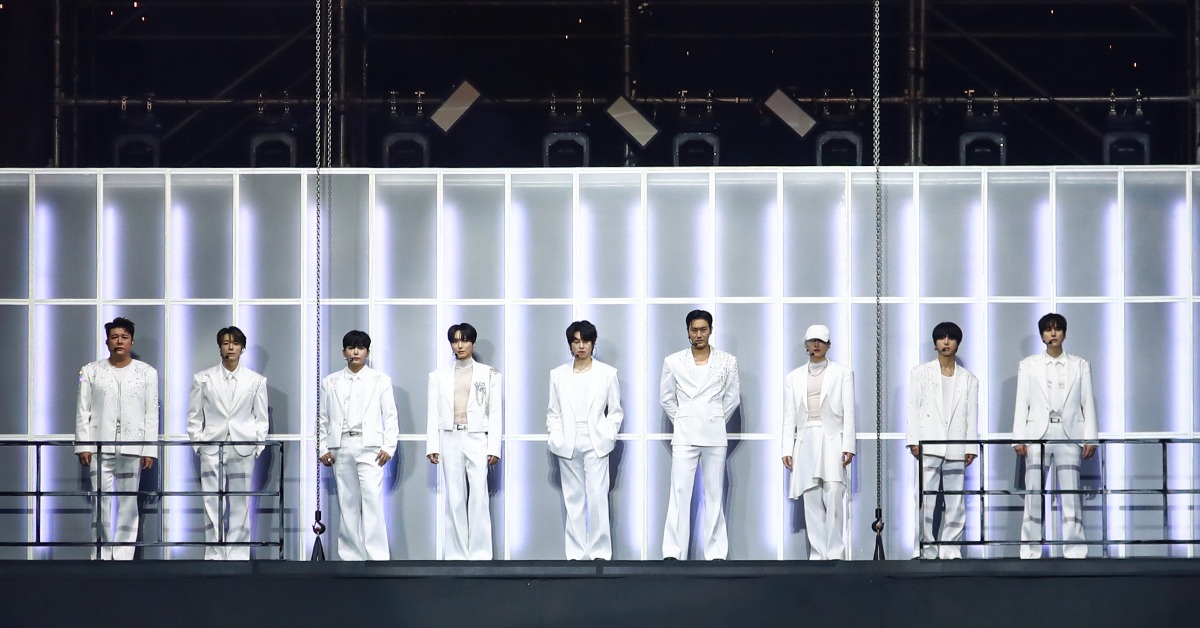 韓國男團Super Junior登上臺北大巨蛋開唱。（圖／讀者提供）