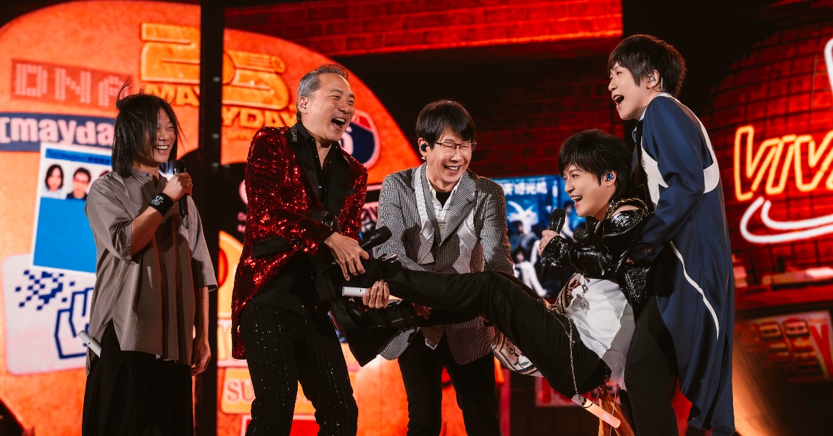 五月天這次帶著5525＋1主題《回到那一天》25週年巡迴演唱會來到上海體育場。（圖／相信音樂提供）