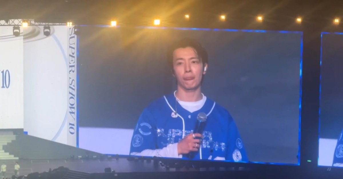 SUPERJUNIOR開唱第二天，帶來華語經典情歌「至少還有你」。（圖／東森娛樂）