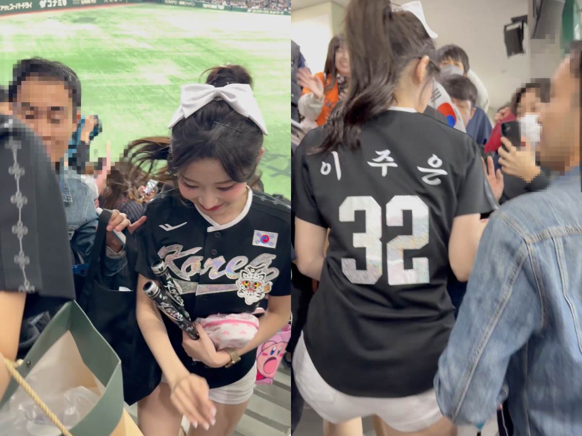 李珠銀在遭到男粉碰觸後就加速離開，但對方仍緊隨其後。（圖／翻攝自X@yoshimu_0927）