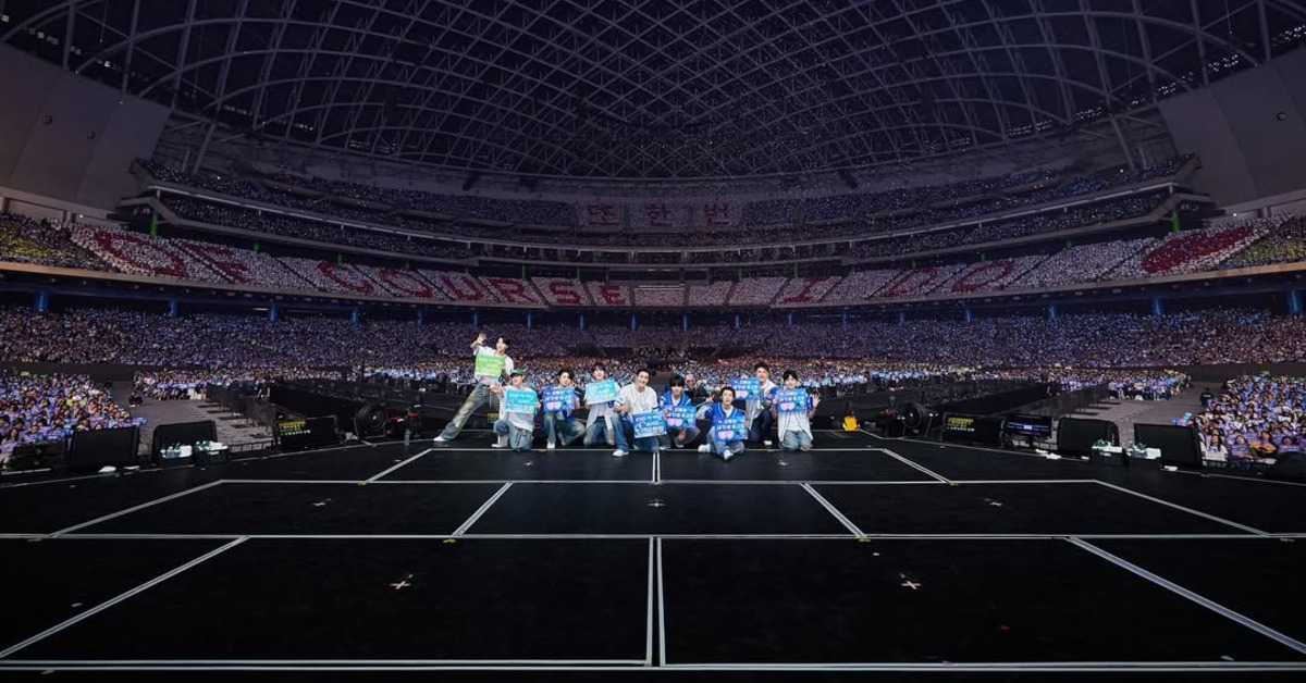 Super Junior在大巨蛋舉行的20周年紀念演唱會。（圖／翻攝自IG@superjunior）