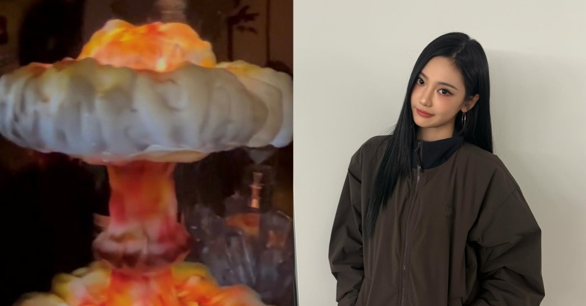 aespa中國籍成員寧寧曾經分享一盞「原子彈蘑菇雲造型檯燈」，近日再度遭到炎上。（圖／翻攝自X、IG@imnotningning）