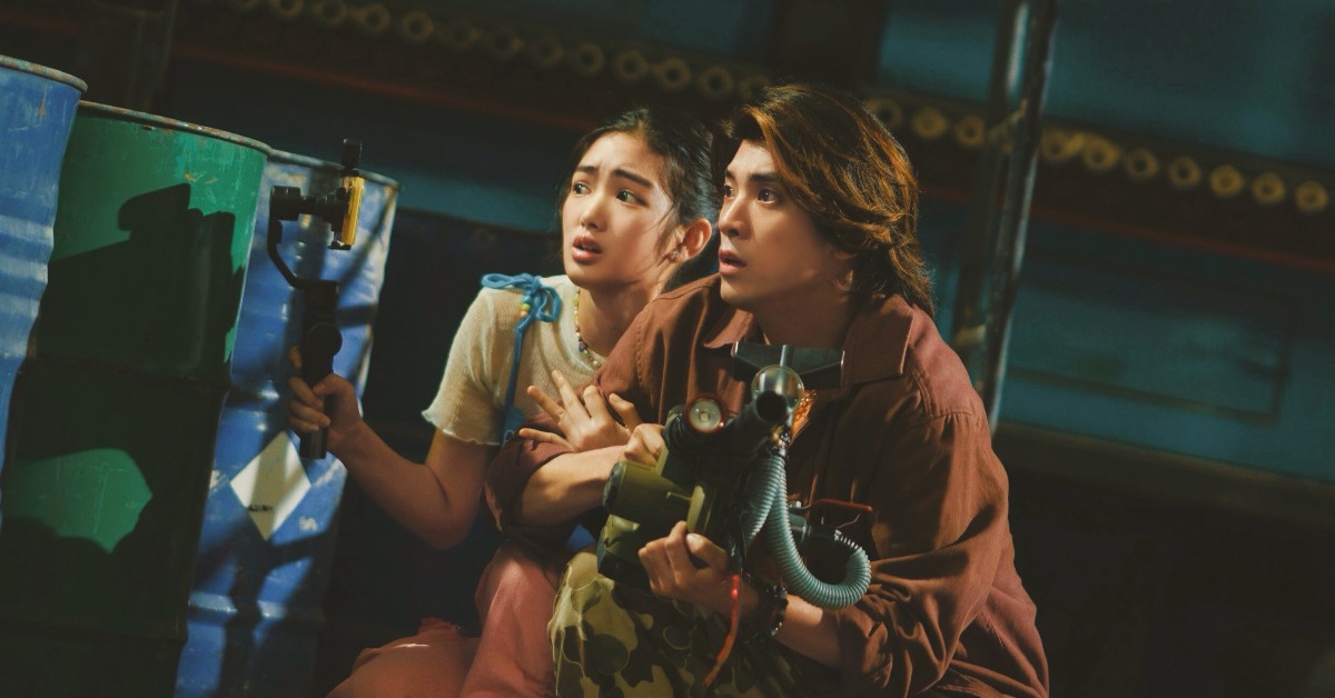 《叫我驅魔男神》林哲熹「笑」果十足，直播乾屍嚇破膽。（圖／光盛影業）