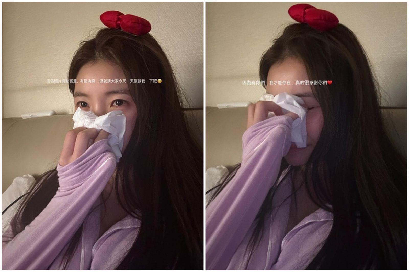 李多慧YT頻道訂閱數破百萬，發文淚謝台灣粉絲支持。（圖／翻攝自Threads@le_dahye）