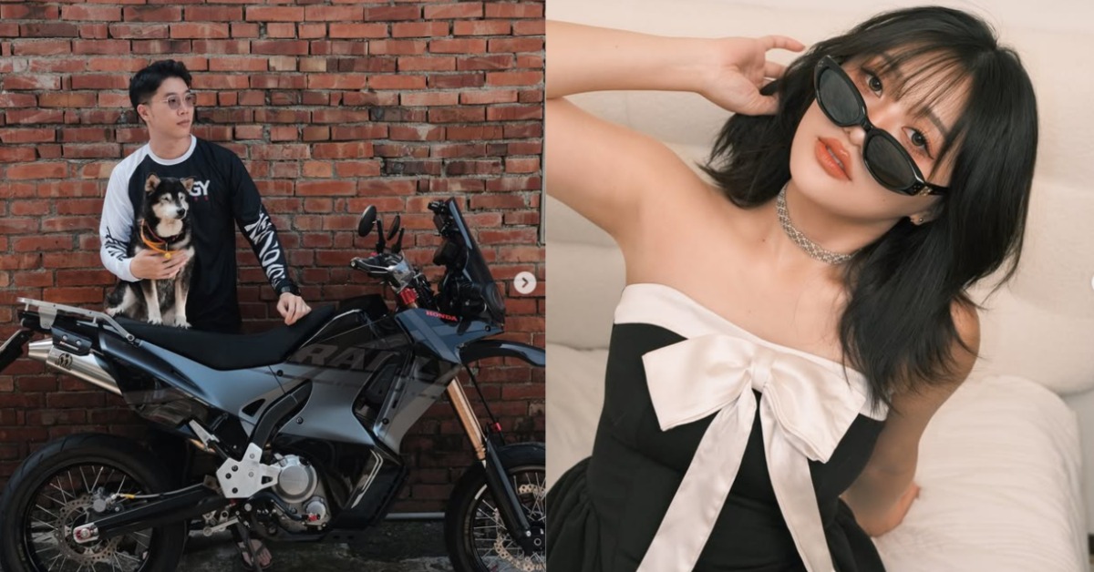 《上班不要看》情侶檔大黑、麻希證實分手。（圖／翻攝自IG／heichen8136／makihagami）