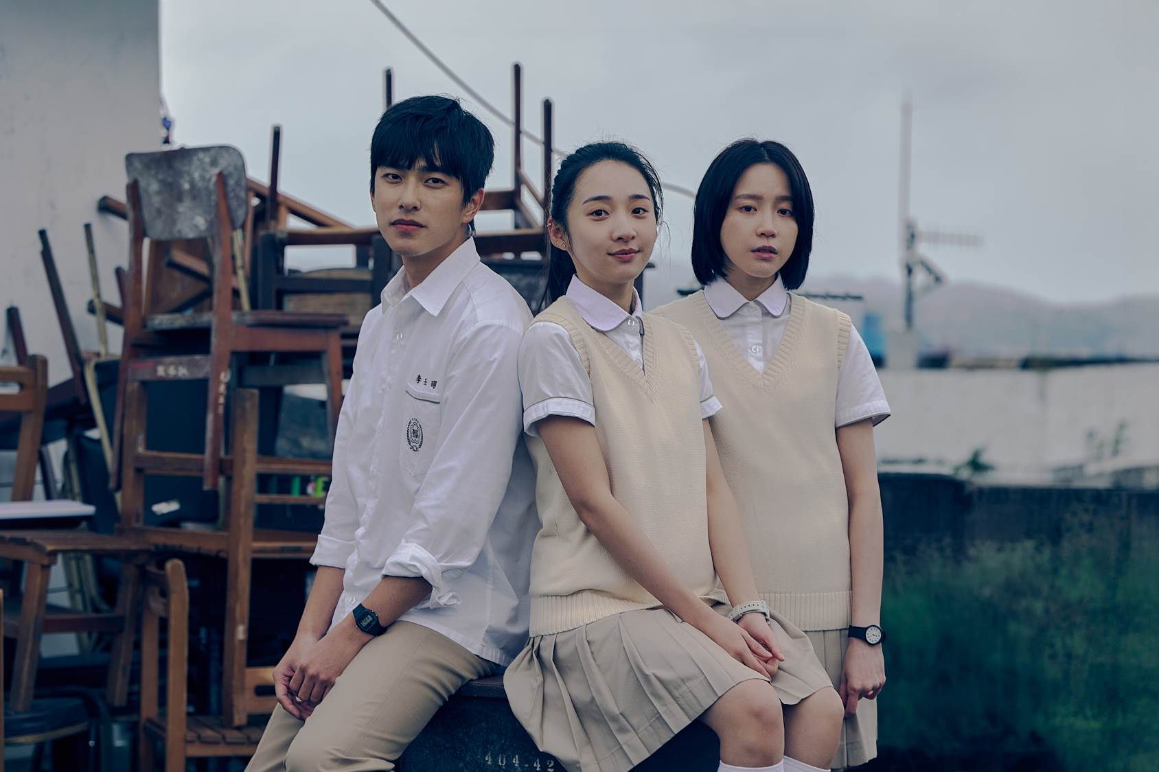 《如果我不曾見過太陽》曾敬驊、李沐、程予希。（圖／Netflix提供）