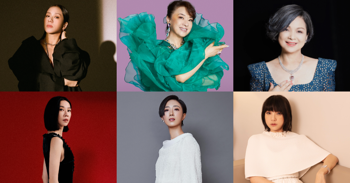 第62屆金馬獎頒獎人匯聚7位「金馬影后」，林嘉欣（左上起）、翁倩玉、楊貴媚、謝盈萱（左下起）、桂綸鎂、鍾雪瑩以及林品彤。（圖／金馬執委會）