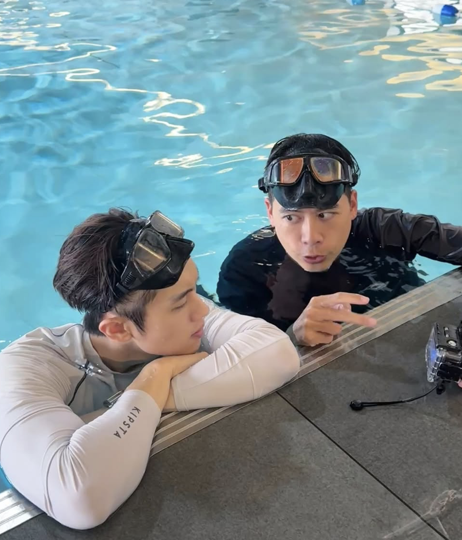 范姜彥豐近日考取自由潛水證照。（圖／翻攝自范姜彥豐IG）