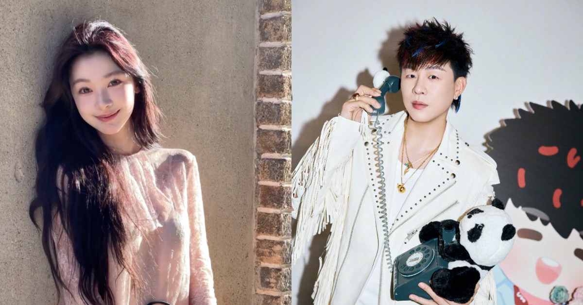 易夢玲未明確否認與胡彥斌戀情引發熱議。（圖／翻攝自易夢玲、胡彥斌微博）