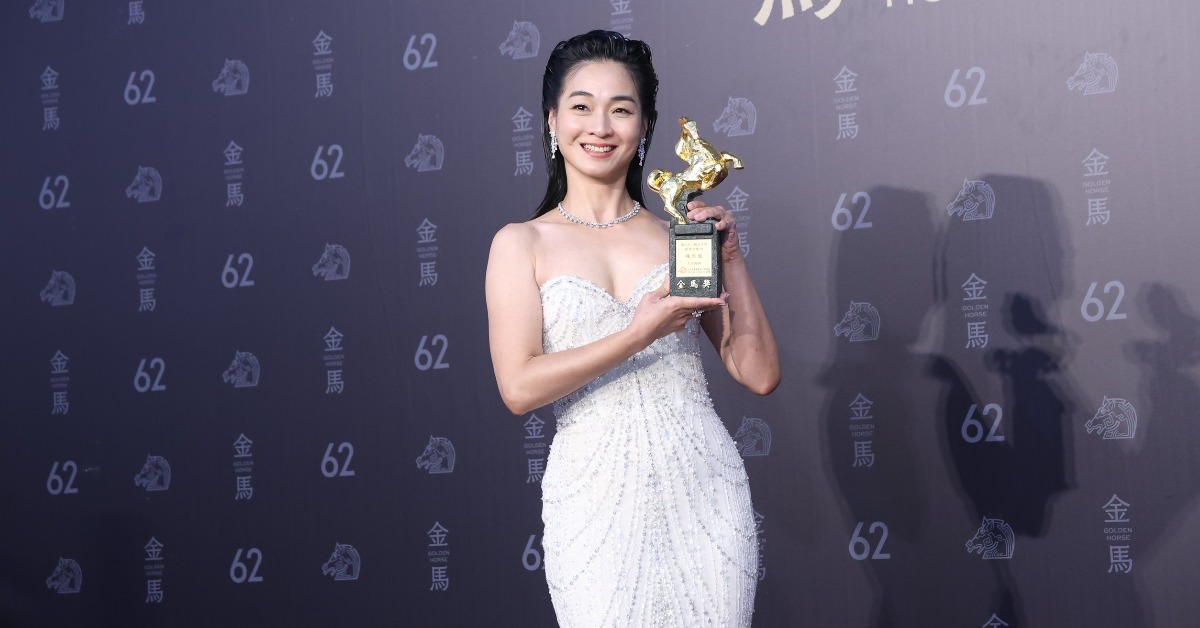陳雪甄首奪金馬獎激動痛哭。（圖／東森娛樂）