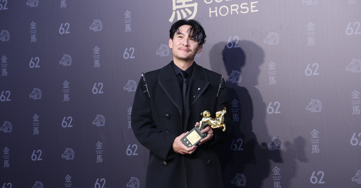 張震以《幸福之路》拿下金馬影帝。（圖／東森娛樂）