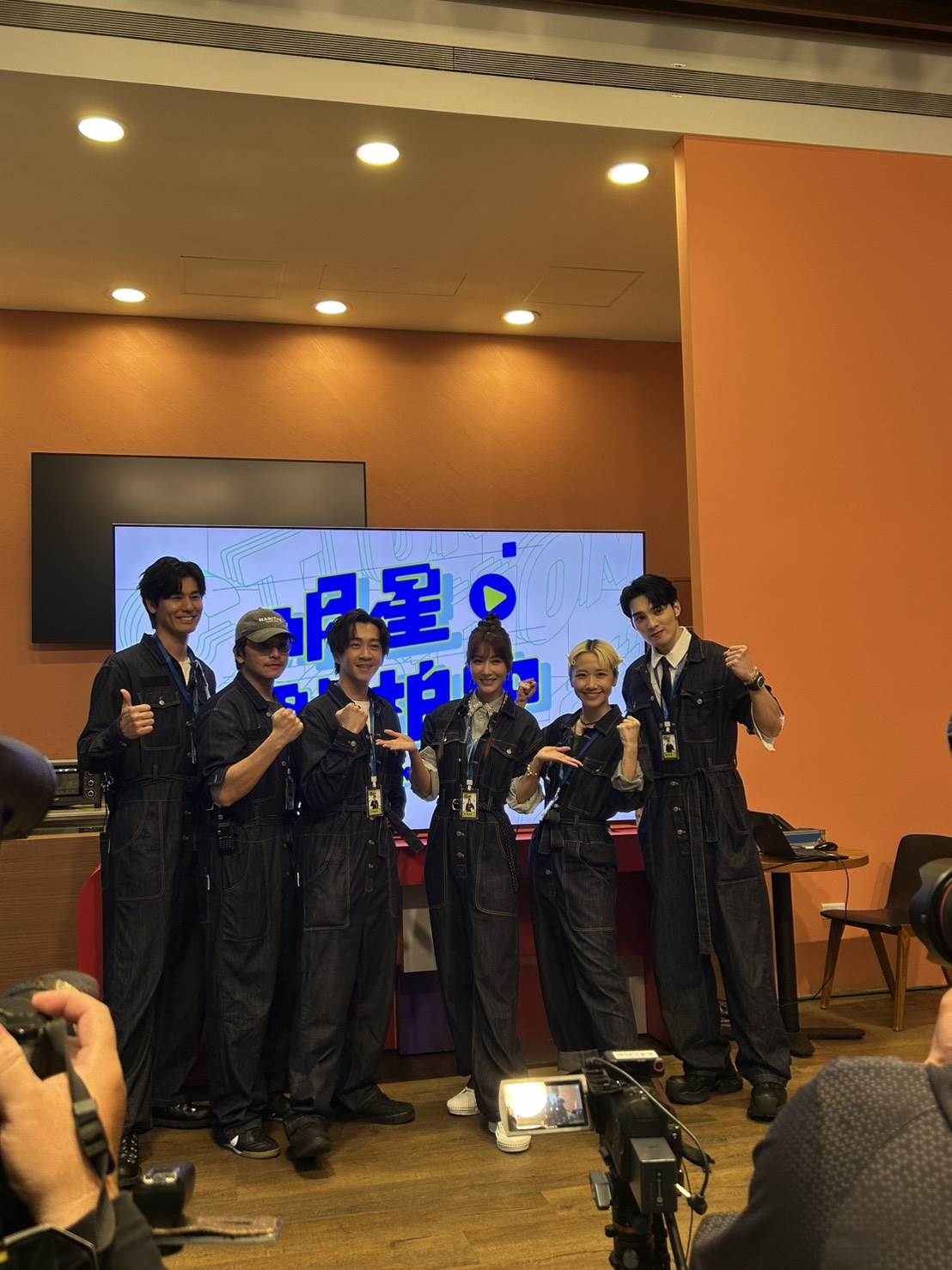 Lulu、陳漢典、曾莞婷、楊銘威、黃偉晉、風田出席實境節目媒體茶敘。（圖／記者陳怡伶攝）