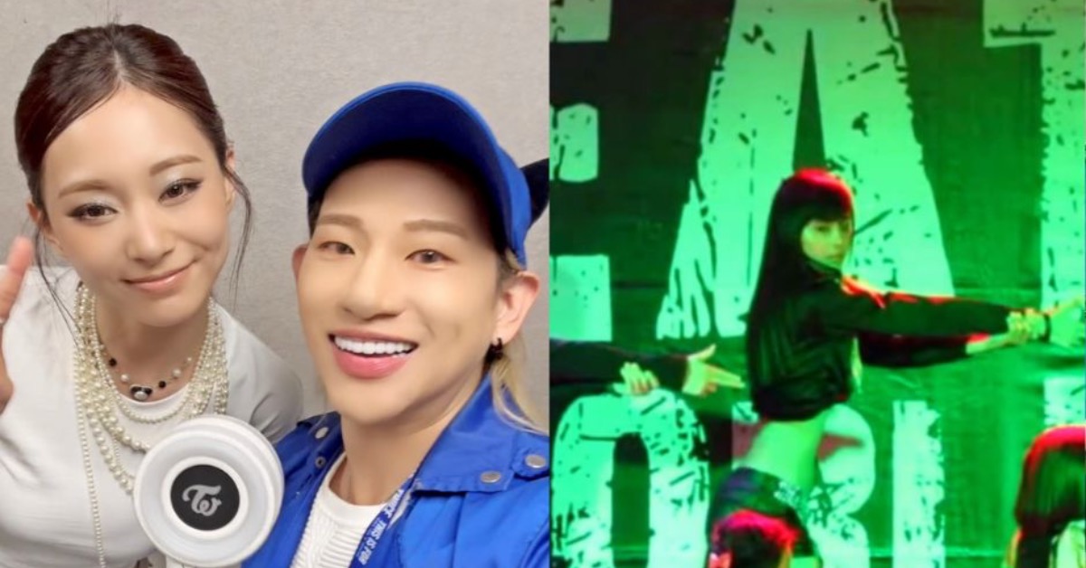 TWICE首度到高雄開唱，子瑜昔日舞蹈老師嘻小瓜到場力挺並曬後台合照。（圖／翻攝自嘻小瓜IG）