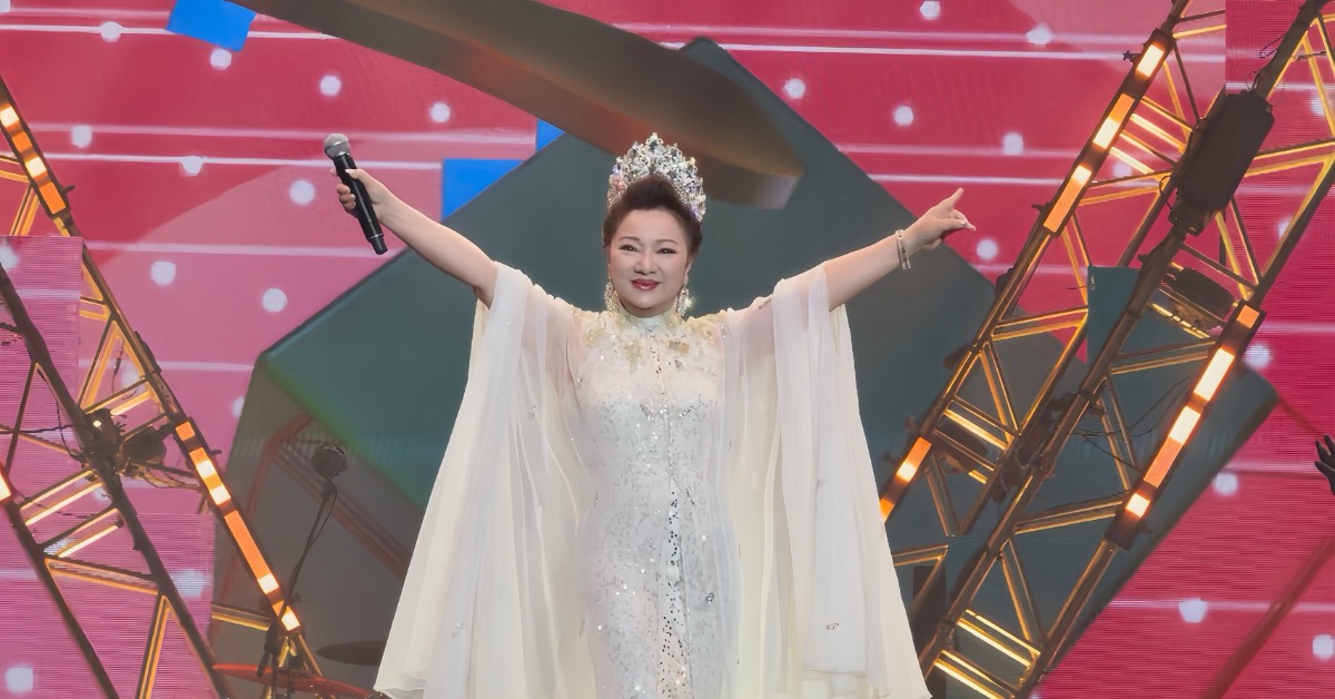 白冰冰日前在馬來西亞吉隆坡開唱。（圖／長興影視提供）