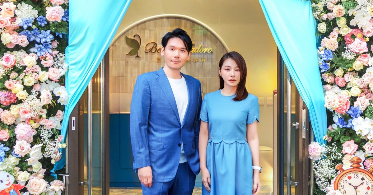 集團創辦人薛博仁（左）與董娘陳怡蓉。（圖／聖緹雅醫療集團提供）