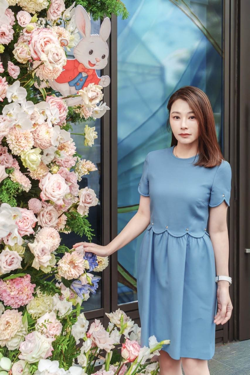 陳怡蓉大讚丈夫「他是很棒的老公」。（圖／聖緹雅醫療集團提供）