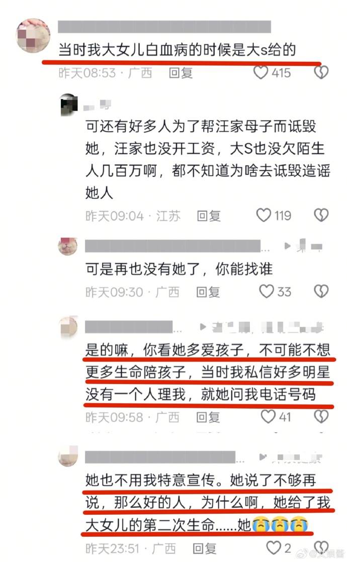 女星大S今年2月病逝，但善舉不斷被爆出。（圖／翻攝自微博）