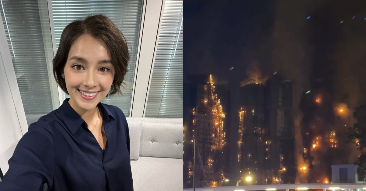 港星謝嘉怡面對此次香港新界大埔區「宏福苑社區」大樓的五級大火發聲了。（圖／翻攝自謝嘉怡 IG）