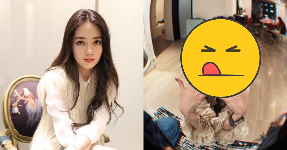 女星郭碧婷曬出自拍被認成向太。（圖／翻攝自郭碧婷微博）