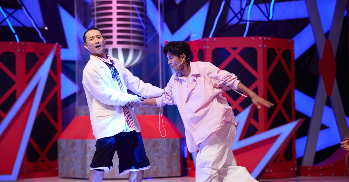 浩子、阿翔攝影棚互賞巴掌。（圖／公視台語台提供）