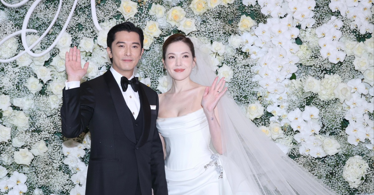 藝人邱澤、許瑋甯登記結婚近4年，今天補辦婚宴。（圖／東森娛樂）