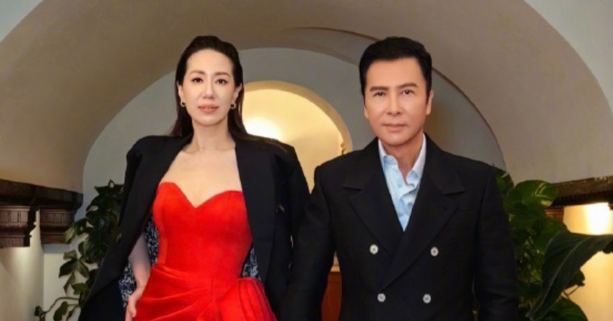 香港武打男星甄子丹和妻子汪詩詩。（圖／翻攝自甄子丹微博）