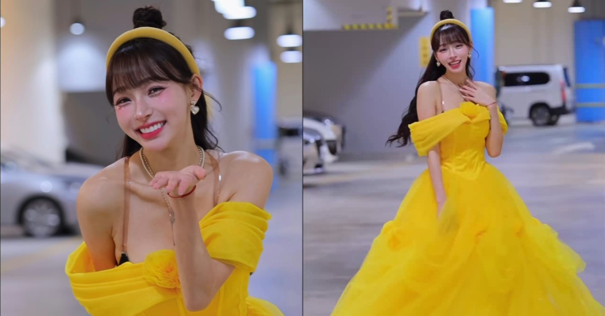 林襄化身迪士尼公主貝兒。（圖／翻攝自林襄Instagram）