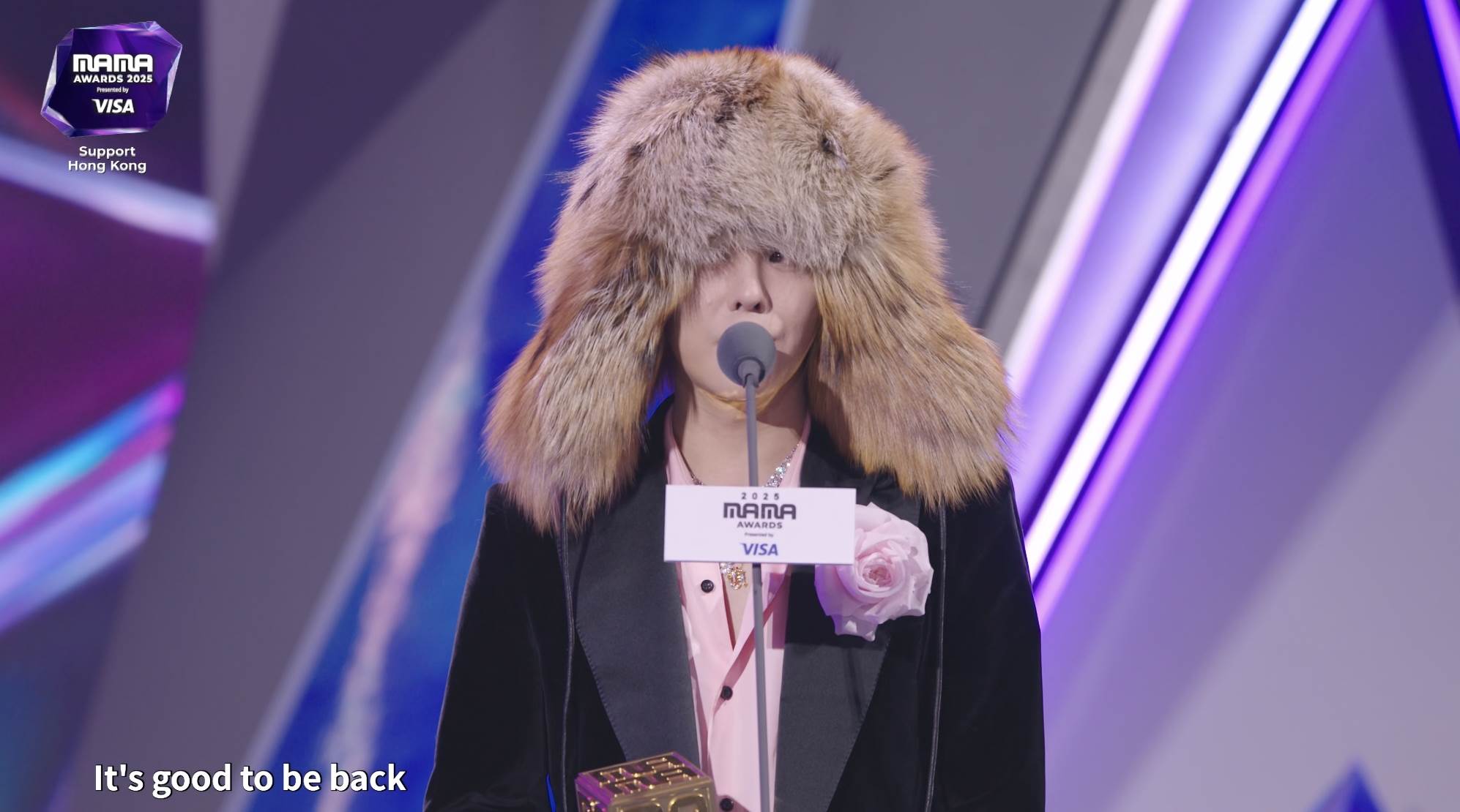 《2025 MAMA》最佳男歌手&nbsp;G-Dragon（權志龍）。（圖／翻攝自Mnet Plus）