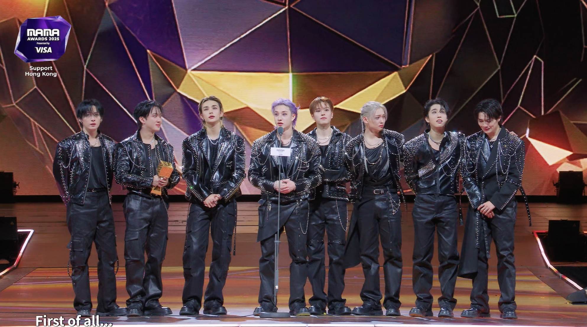 《2025 MAMA》年度專輯 Stray Kids。（圖／翻攝自Mnet Plus）