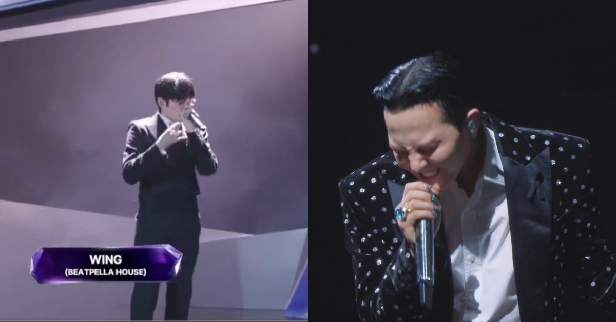 韓國男星GD（G-DRAGON，權志龍）在《2025 MAMA》演出，邀請來Beatpella House成員Wing。（圖／翻攝自Mnet Plus）