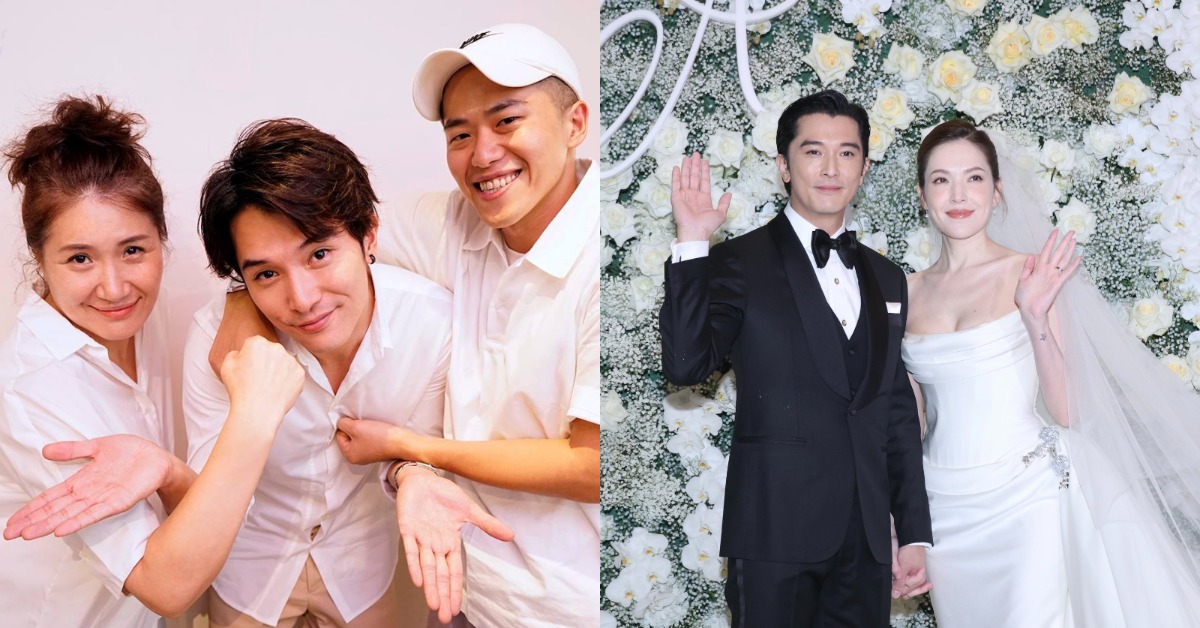 邱澤、許瑋甯剛辦完婚禮，編劇徐譽庭也曝光兩人暖舉。（圖／翻攝自徐譽庭臉書、東森娛樂）