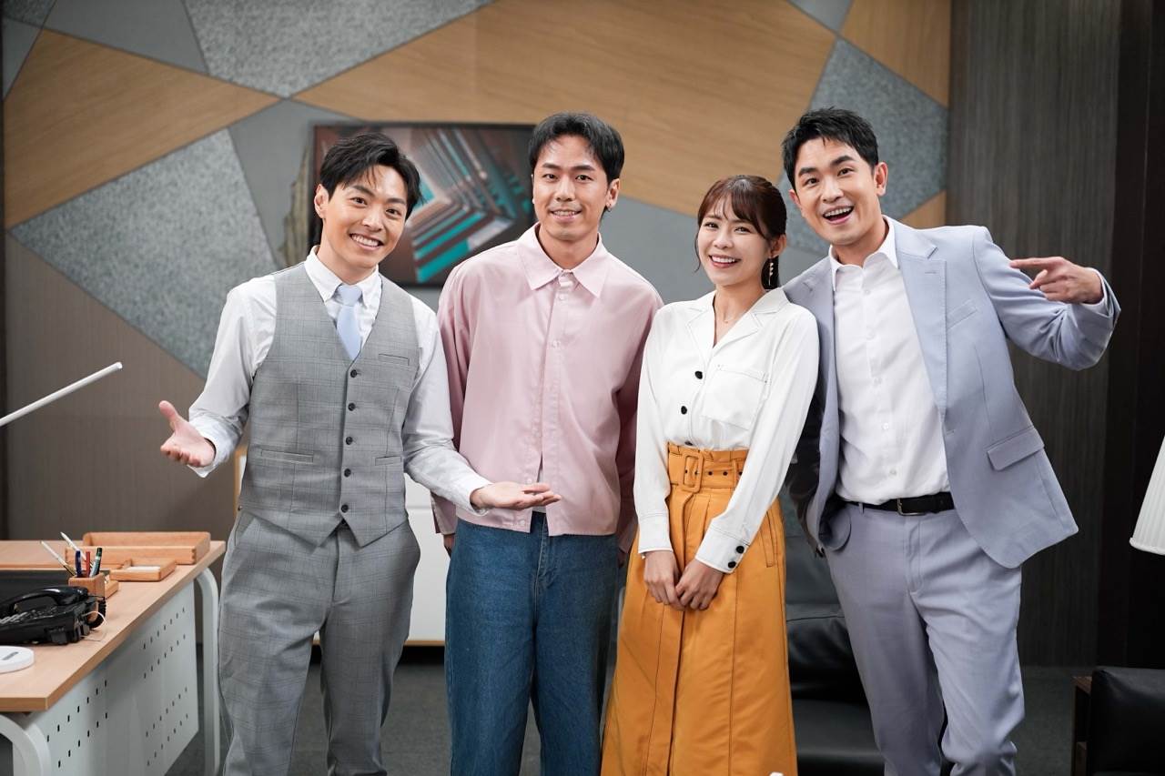 張瑞夫與對戲的林萱瑜、陳謙文都是熟識朋友。（圖／三立提供）