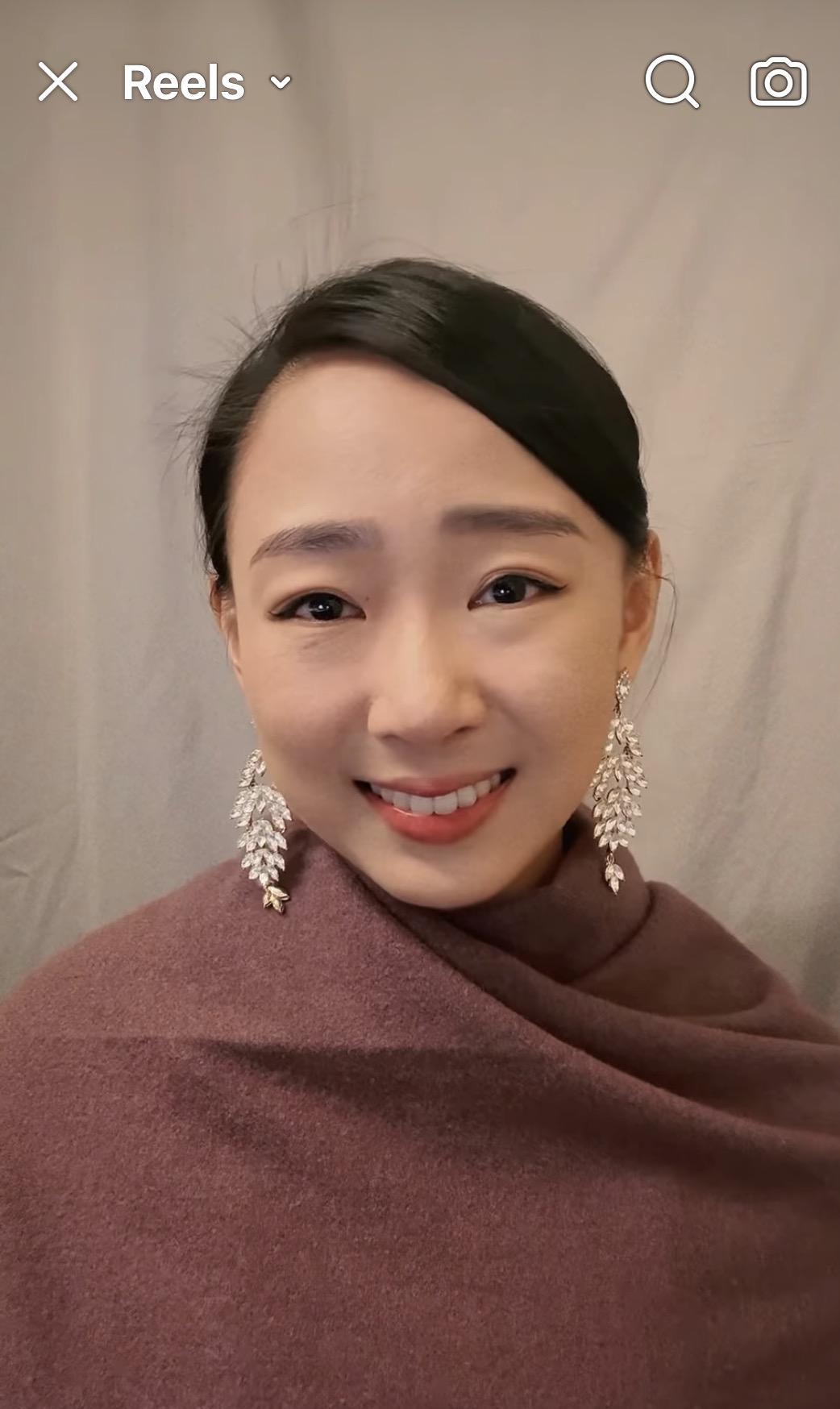杜蕾在美國錄製英文得獎感言。（圖／大愛提供）
