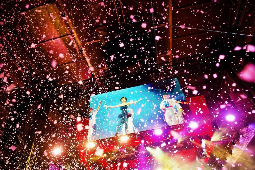 濱崎步在IG上曝光「無人演唱會」現場畫面。（圖／翻攝自濱崎步IG）