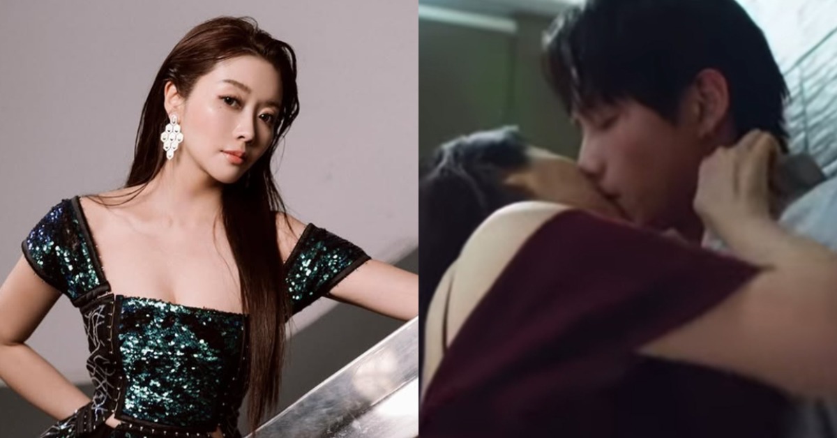 成語蕎近期客串影集《人浮於愛》，劇中與已有交往對象的范少勳上演親密戲碼。（圖／翻攝自成語蕎IG、翻攝自愛奇藝國際站）