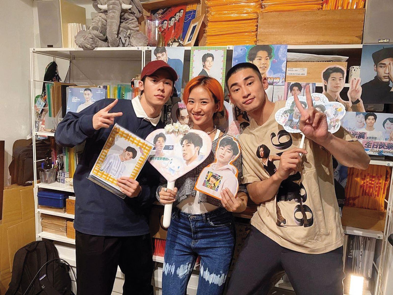 章廣辰（右）、許光漢（左）上9m88（中）節目，三人私交往來密切。（圖／翻攝自章廣辰IG）