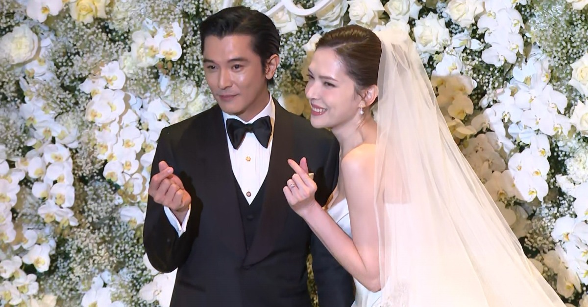 邱澤與許瑋甯日前補辦婚宴，邀請超過430位親友共襄盛舉，眾多藝人好友到場，星光熠熠猶如三金典禮。（圖／東森新聞）