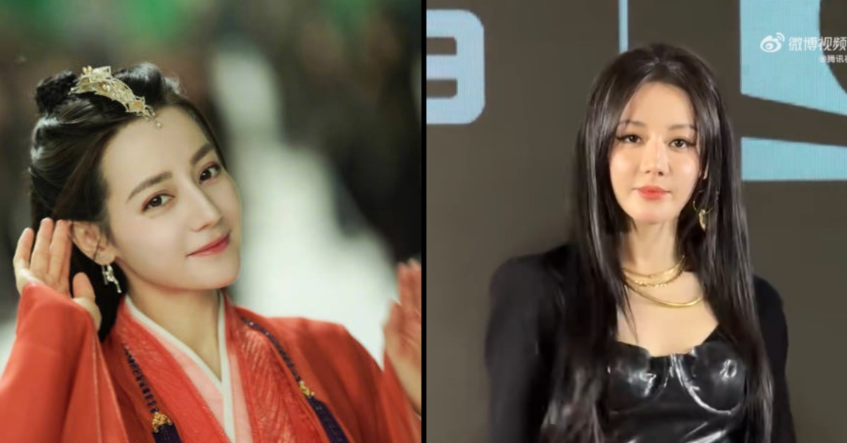 迪麗熱巴被網友認為「不是本人」。（圖／翻攝自迪麗熱巴、騰訊視頻微博）