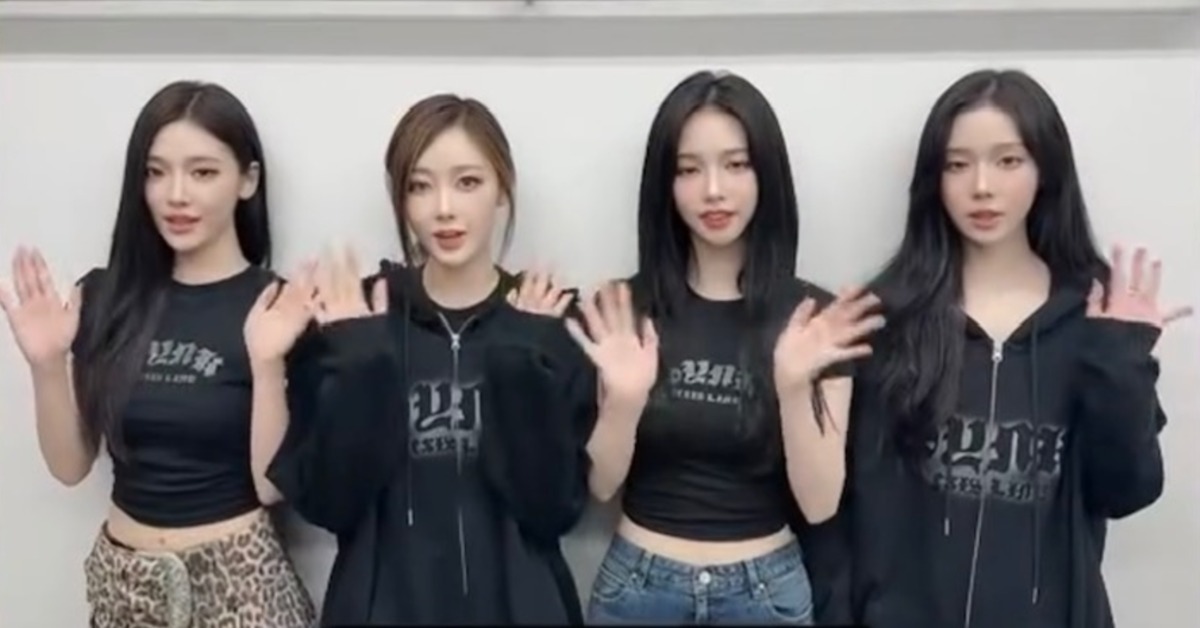 韓國女團aespa為台灣快閃店錄製影片。（圖／DABU大步整合行銷提供）