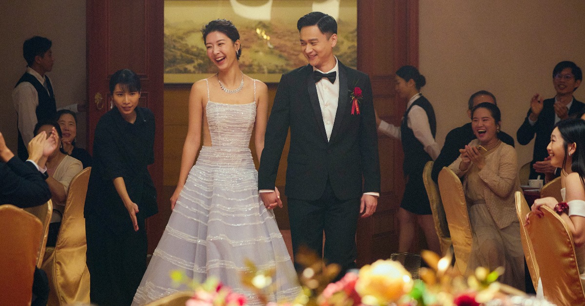 《雙囍》首波前導預告釋出，劉冠廷（右）、余香凝陷「婚禮」危機。（圖／水花電影）