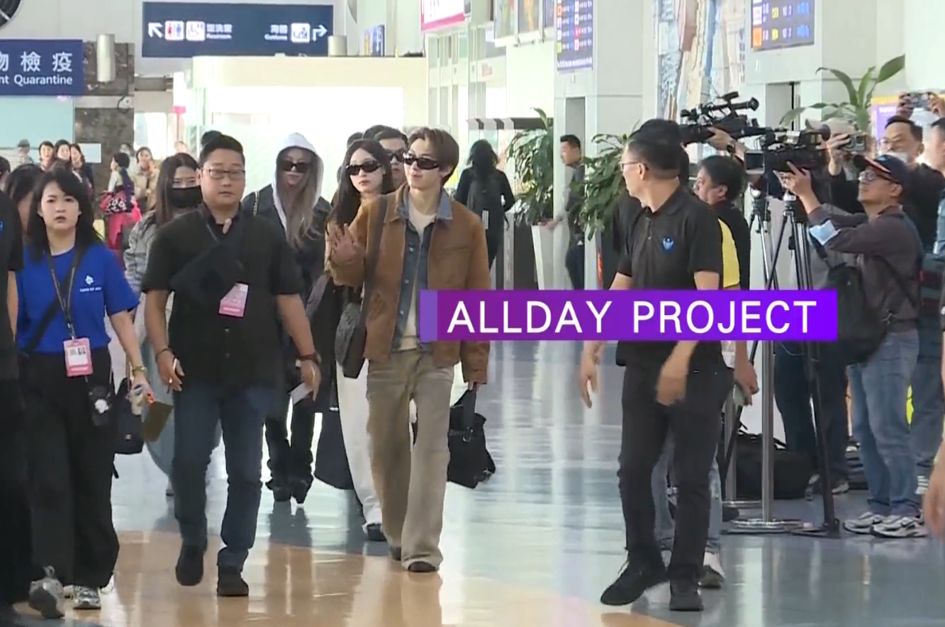 ALLDAY PROJECT首度來台。（圖／東森新聞）