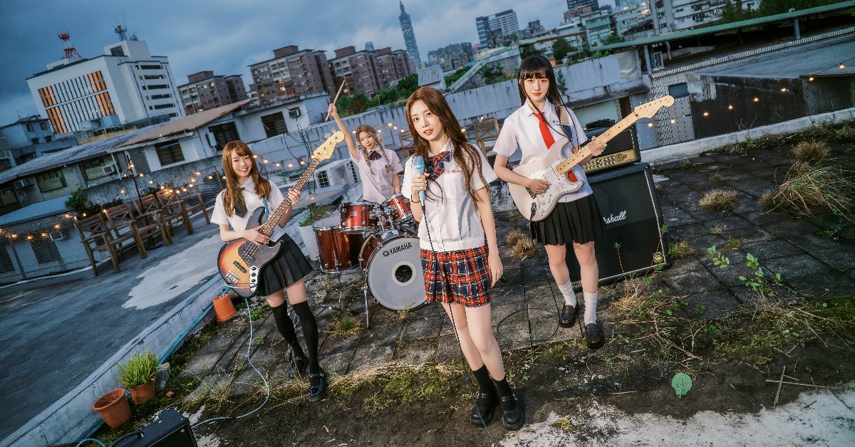 SmileDash由貝斯手Mina、鼓手侑真、主唱若潼與吉他手Arisa組成。（圖／富現音樂提供）