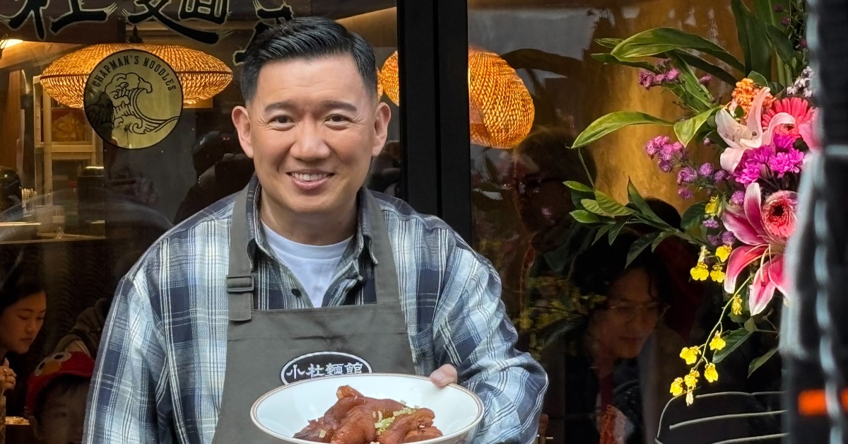 港星杜汶澤在台灣開麵店。（圖／記者黃雅琪攝影）