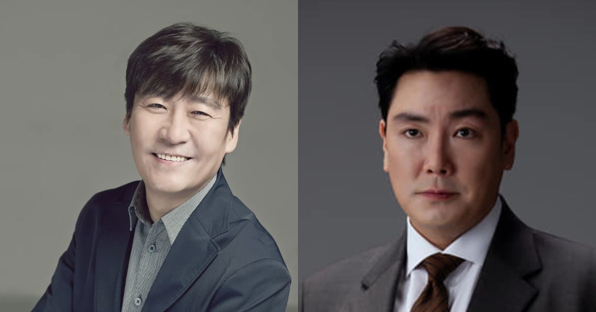 韓國知名演員趙震雄和歌手李正錫 (音譯，이정석）。（圖／翻攝自X）