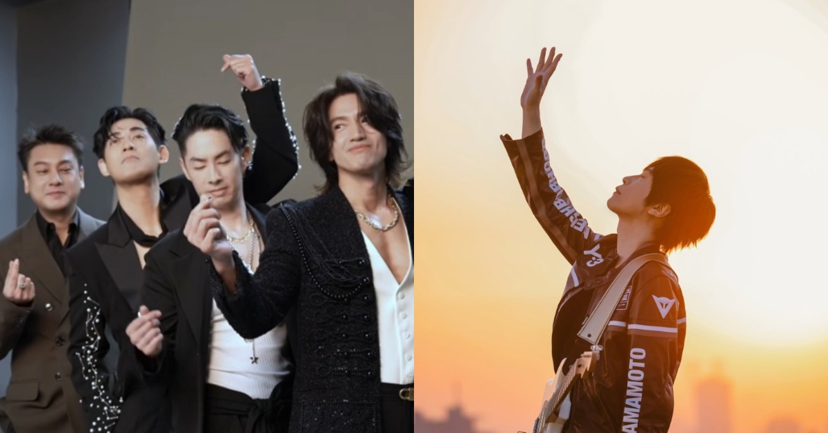 「F4」合體開唱朱孝天遭踢出，改加入五月天阿信。（圖／翻攝自相信音樂臉書、阿信IG）