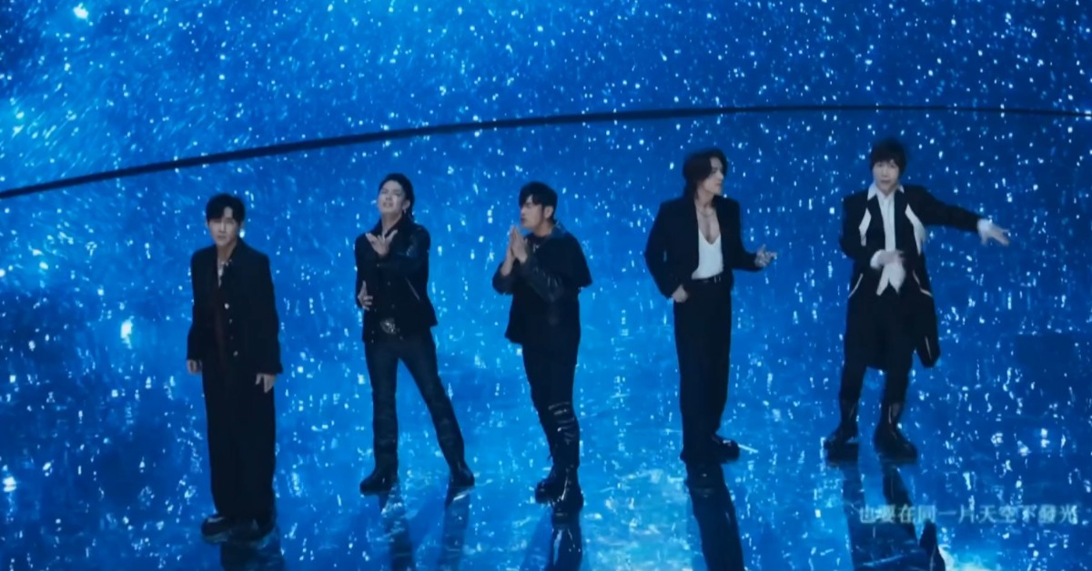 阿信和周杰倫以及吳建豪、周渝民、言承旭，五位男神合體發布全新單曲。（圖／翻攝自相信音樂日常 YT）