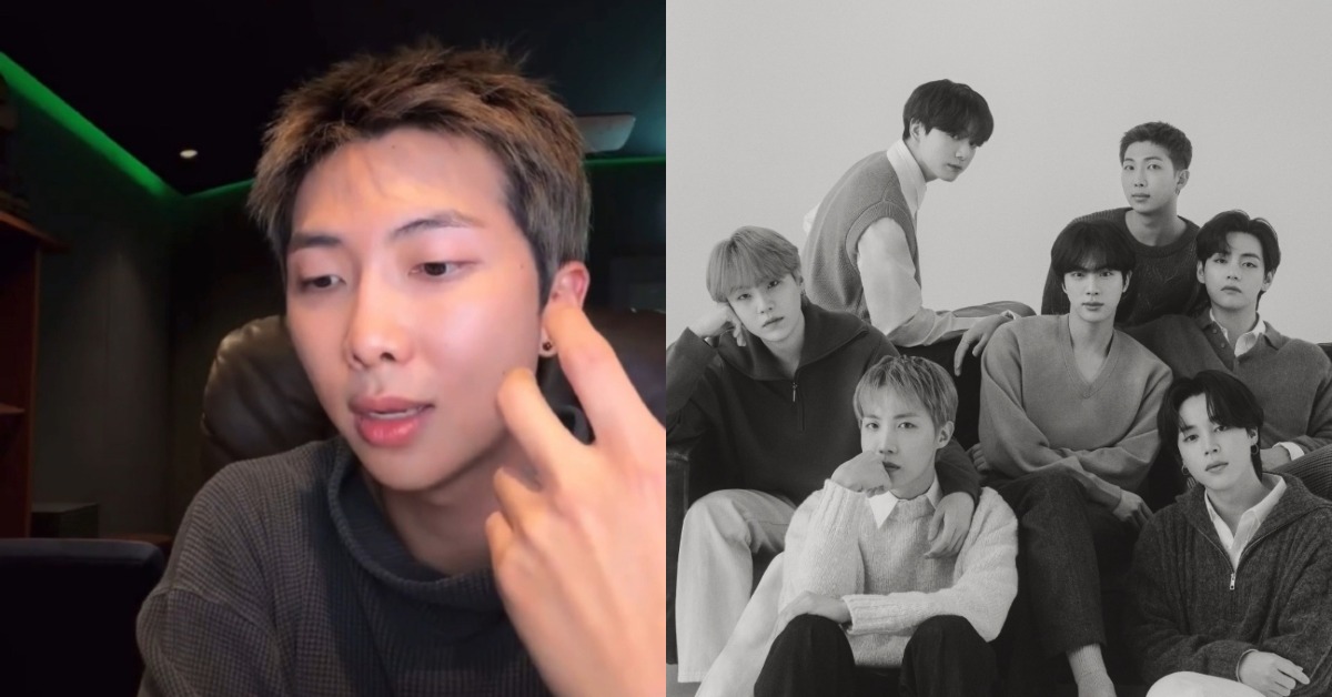 南韓男團BTS（防彈少年團）隊長RM（金南俊）開直播。（圖／翻攝自weverse、BTS X）