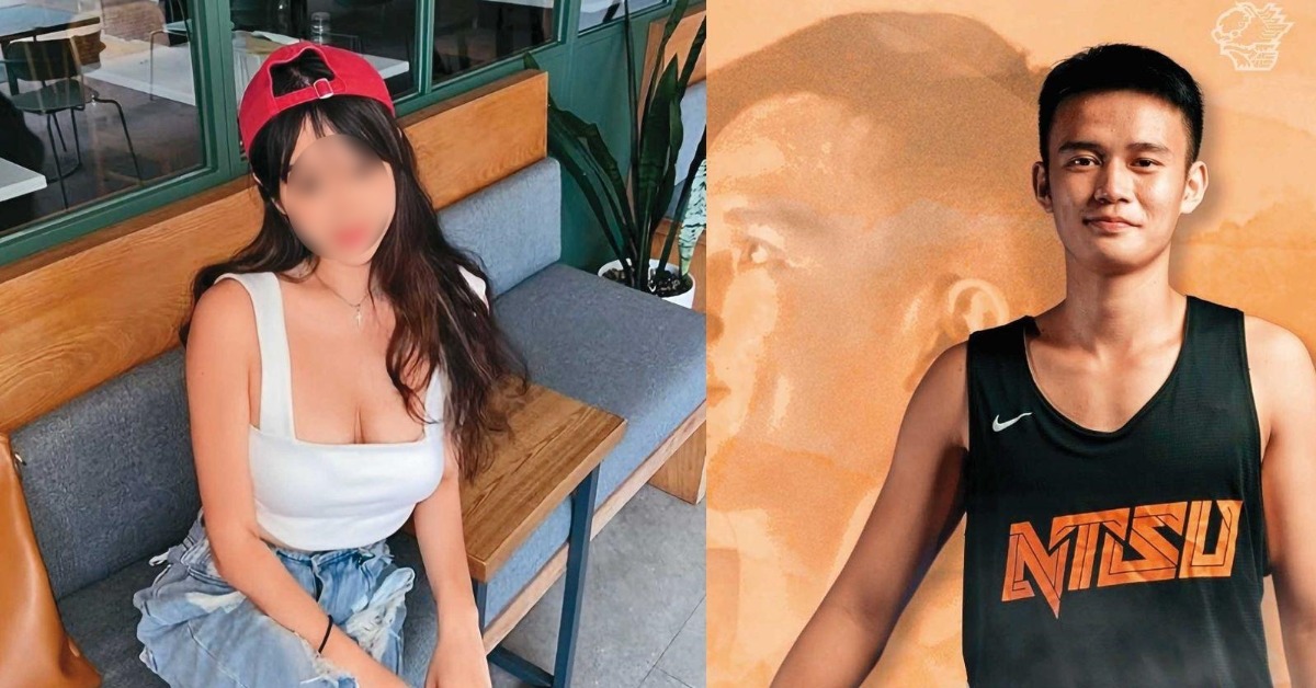 民眾黨梅姓專員（左）十分年輕，常在社群平台展露姣好的身材。林劭安（右）曾是HBL、UBA球星，與國手陳芷英穩交5年。（翻攝女方IG、國立體大籃球隊官網）