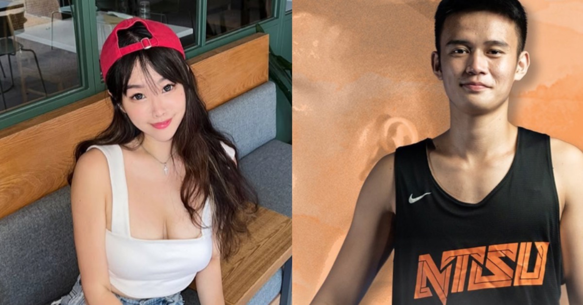 前球星林劭安在受訪時否認，強調和梅嬿翎不熟。（圖／翻攝自梅嬿翎IG／NTSU國立體大籃球隊臉書）