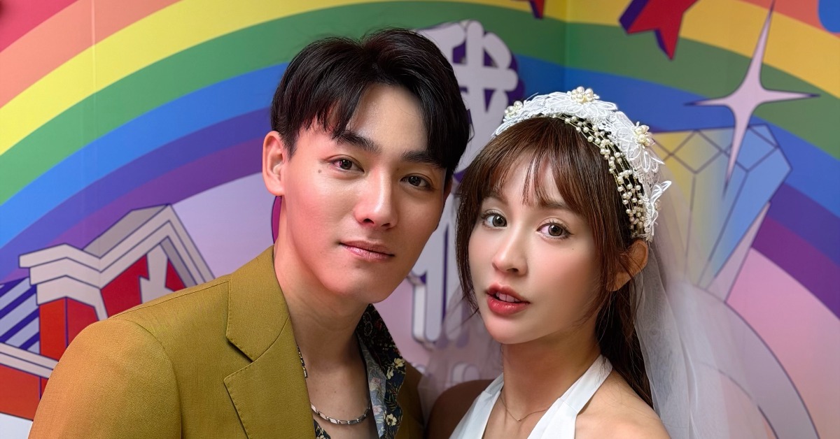 陳晨威與Julia今（10）日現身戶政事務所登記結婚。（圖／陳晨威、Julia提供）